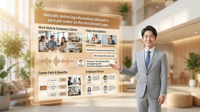 採用ページで、求職者ごとに知りたい情報を自然に届ける